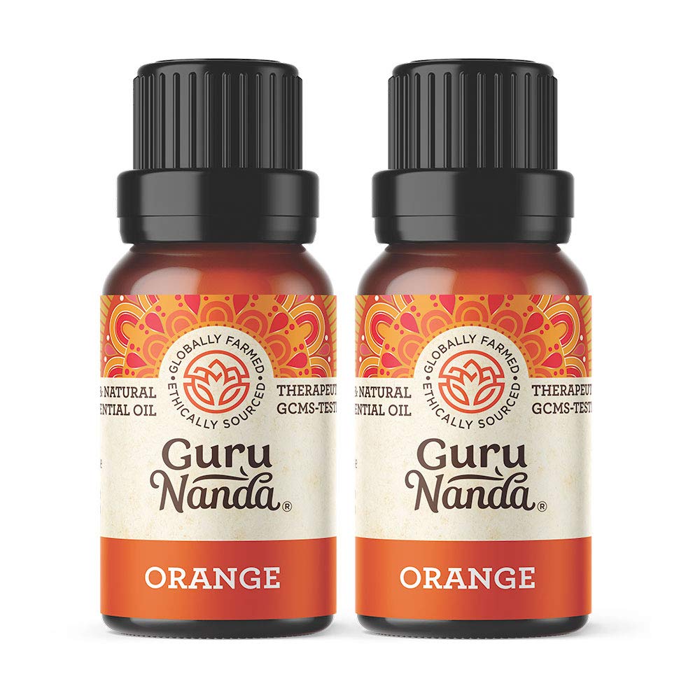 GuruNanda Orange Essential Therapeutic and Relaxing Oil 2 Pack