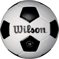 WILSON Traditional Soccer Ball - Size 3, Black/White