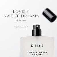 DIME Beauty Perfume Lovely Sweet Dreams, Warm Vanilla and Floral Scent, Hypoallergenic, Clean Perfume, Eau de Toilette For Women, 1.7 oz / 50 ml (Packaging May Vary)