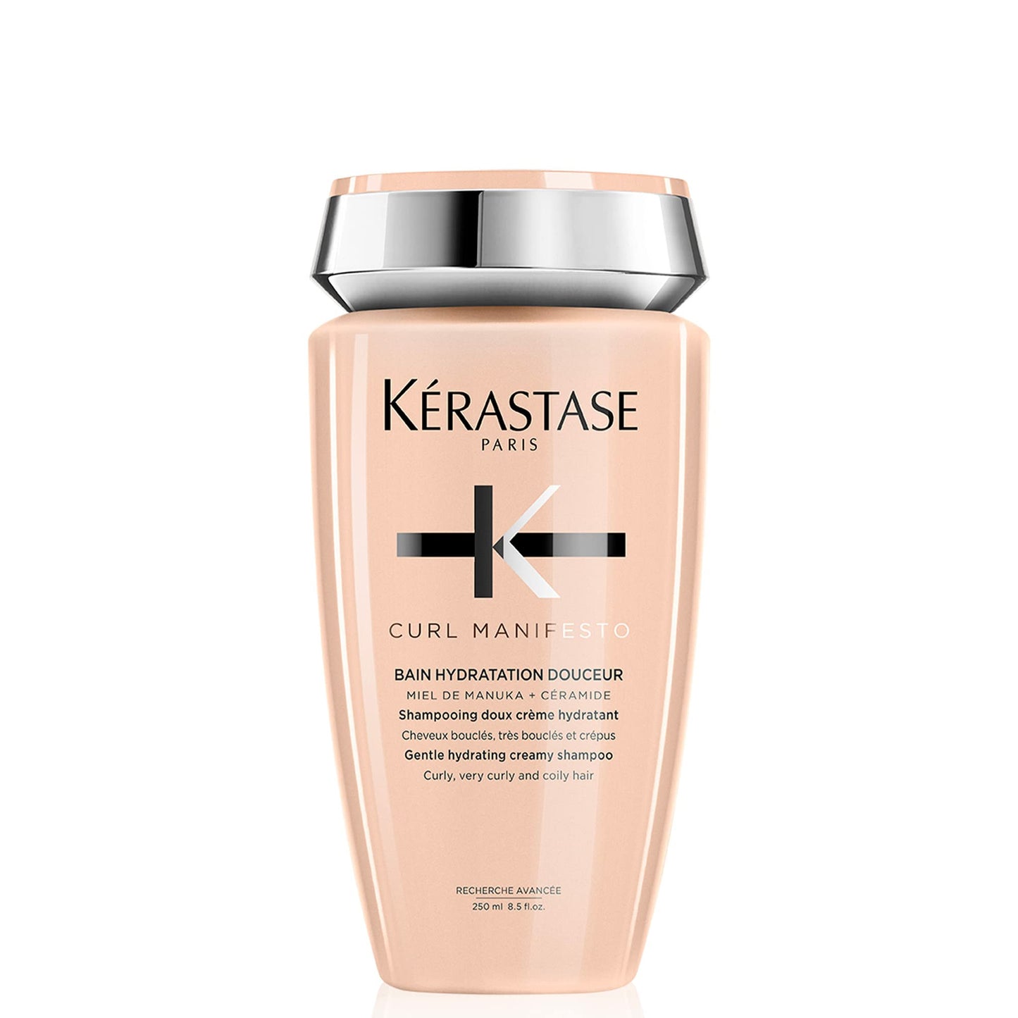 KERASTASE Curl Manifesto Hydratation Douceur Shampoo | Removes Build Up & Hydrates Curls | Softens & Reduces Frizz | For All Wavy, Curly, Very Curly & Coily Hair | 8.5 Fl Oz