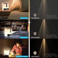 Hetyre Night Light Bluetooth Speaker, 5 in 1 Touch Control Bedside Lamp Dimmable Multi-Color Changing, Bedroom Alarm Clock, Best Birthday Gift Ideas for 10 11 12 13 14 Year Old Teenage Girls/Boys