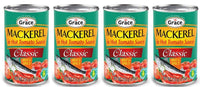 MACKEREL IN HOT TOMATO SAUCE - HOT AND SPICY (4 CANS)
