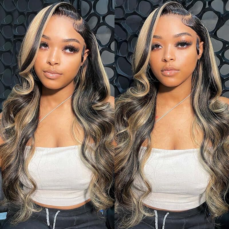 BLACROSS 28 Inch 13x6 Deep Wave Lace Front Wigs Human Hair 180 Density