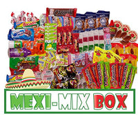 Mexi-Mix Box Mexican Candy Assortment. 86 count. Care Package Variety of Spicy Candy Box Gift Bulk Dulces Mexicanos Snack Include: Obleas Duvalin Lucas Vero Mango Pulparindo Pelon Pelo Rico