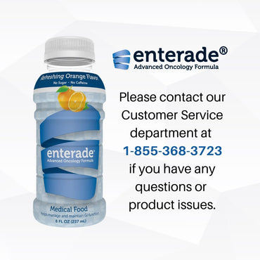 enterade AO Orange, 12 Pack, Specially Formulated to Reduce Treatment GI Side Effects, Supportive Care Beverage, 8oz Bottles (12 Pack)