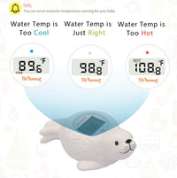 Doli Yearning Upgrade Baby Bath Thermometer Room Temperature| Water Thermometer|Kids' Bathroom Safety Products| Baby Bath(Seal Shape)℃/℉, LCD