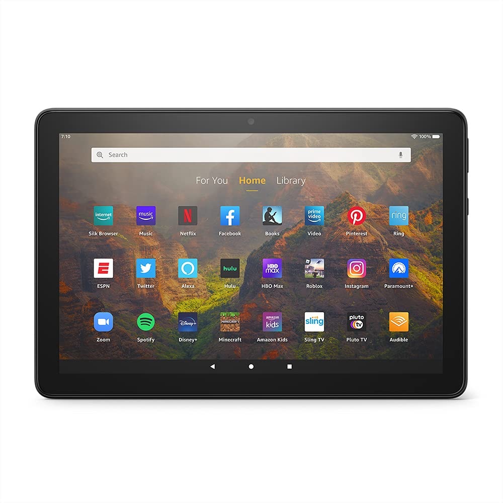 Amazon Fire HD 10 tablet, 10.1", 1080p Full HD, 64 GB, (2021 release), Black