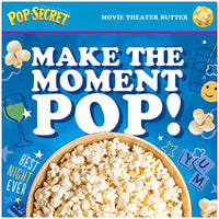 Pop Secret Microwave Popcorn, Movie Theater Butter Flavor, 3 Oz Sharing Bags, 30 Ct