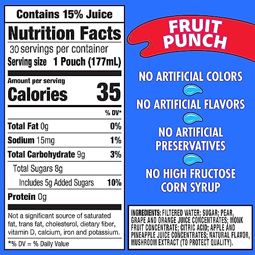 Capri Sun Kids Juice Beverage Variety Pack - 6 Fl Oz -(40 Count)