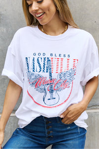 Sweet Claire "God Bless Nashville" Graphic T-Shirt