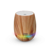 GuruNanda Woodsy Ultrasonic Diffuser & Cool Mist Humidifier - Aromatherapy Diffuser with Auto Shut-Off, 7 LED Lights & 5 Modes - Perfect for Spa, Yoga, Office & Large Room - Helps to Relax (150 mL)