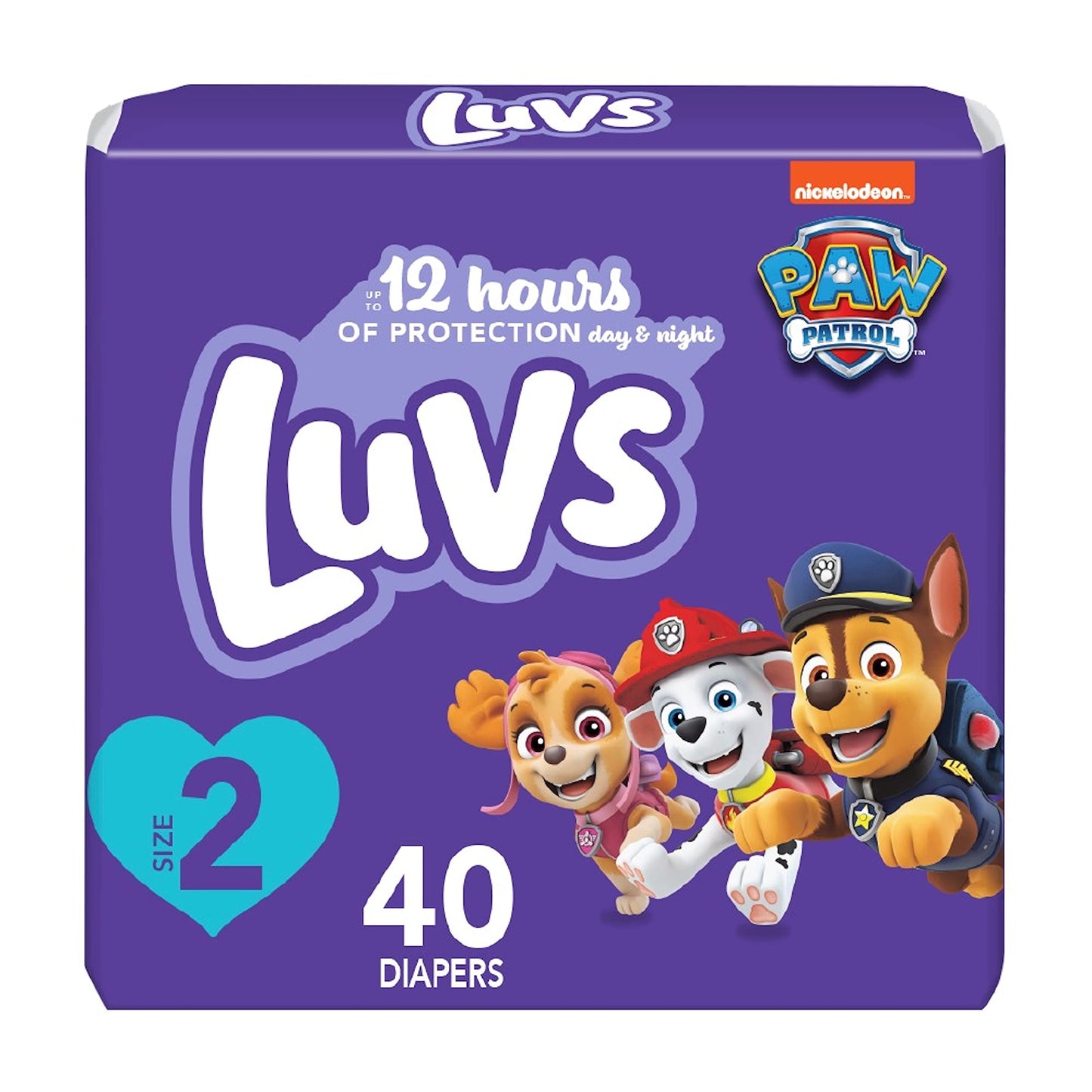 Luvs Diapers - Size 2, 40 Count, Paw Patrol Disposable Baby Diapers