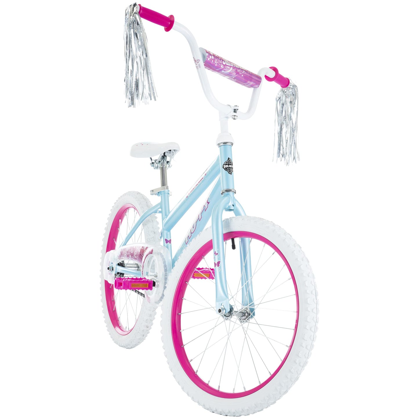 Huffy Illuminate 20” Girl’s Bike with Kickstand, Light Blue