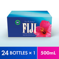 FIJI Natural Artesian Bottled Water 500 mL / 16.9 Fl Ounce (Pack of 24)