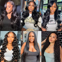 CAOKIA Body Wave Lace Front Wigs Human Hair Pre Plucked 180% Density 13x4 HD Transparent Lace Frontal Wig Human Hair with Baby Hair Glueless Human Hair Wigs for Black Women Natural Color 22 Inch