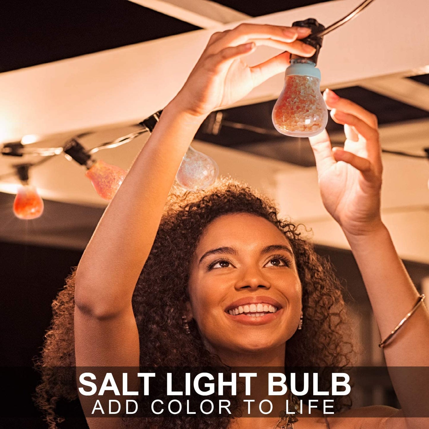 Himalayan Glow H1651B Natural Salt Bulb, Night Light, Amber Orange, 7 Watts