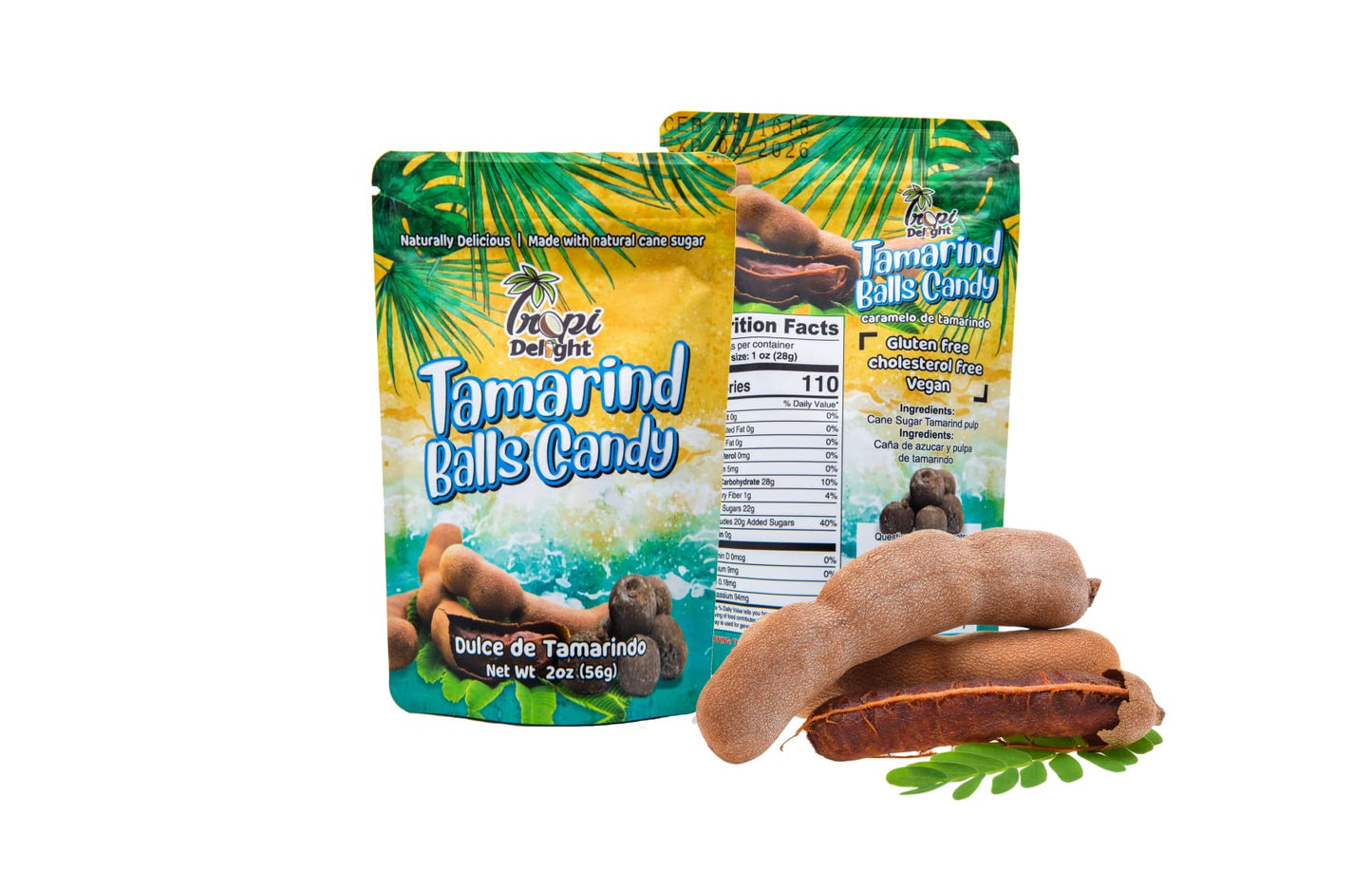 Tropi Delight Tamarind Ball Candy Jamaican Style Sweet and Sour