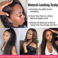 Deep Wave Lace Front Wigs Human Hair 180% Density Wet and Wavy 13x4 Deep Wave Frontal Wigs Human Hair HD Lace Curly Wigs for Women Pre Plucked with Baby Hair Curly Lace Front Wig Human Hair 26 Inch