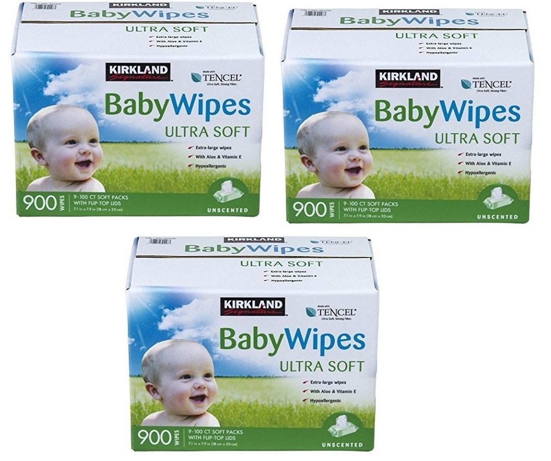 Kirkland Signature Scented Baby Wipes, 900 Count (3 Pack)