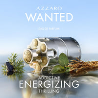 Azzaro Wanted Eau de Parfum - Energizing & Intense Mens Cologne - Woody, Aromatic & Spicy Fragrance - Juniper Berries, Sage, Vetiver - Lasting Wear - Luxury Perfumes for Men - Full Size, 3.3 Fl. Oz