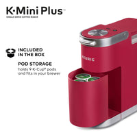 Keurig K-Mini Plus Single Serve K-Cup Pod Coffee Maker, Cardinal Red