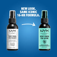 NYX PROFESSIONAL MAKEUP Makeup Setting Spray - Dewy Finish, Long-Lasting Vegan Formula (Packaging May Vary)