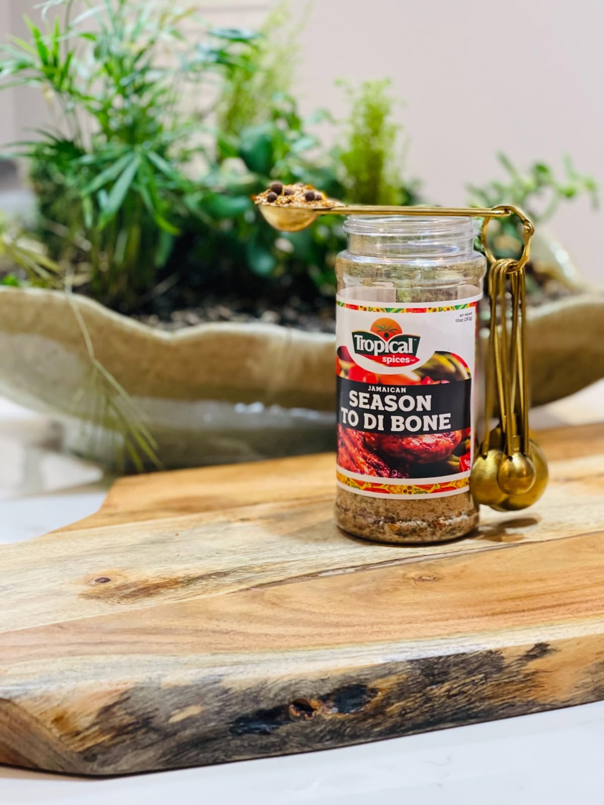 Jamaican Tropical Spices Seasoning | Freshly Ground Powder Mix For Cooking Meats, Chicken, Seafood, Vegetables, And More | Gluten Free, Vegan, And Keto Friendly Exotic Spices (Season to di bone)