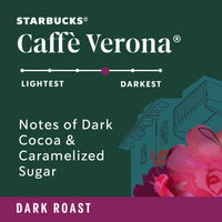 Starbucks Caffè Verona Dark Roast Whole Bean Coffee, 12-Ounce Bag (Pack of 6)