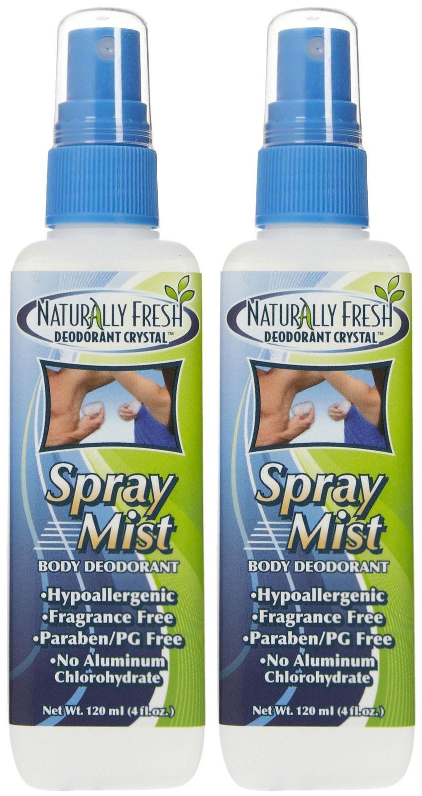 Naturally Fresh Spray Mist Body Deodorant Fragrance Free - 4 fl oz