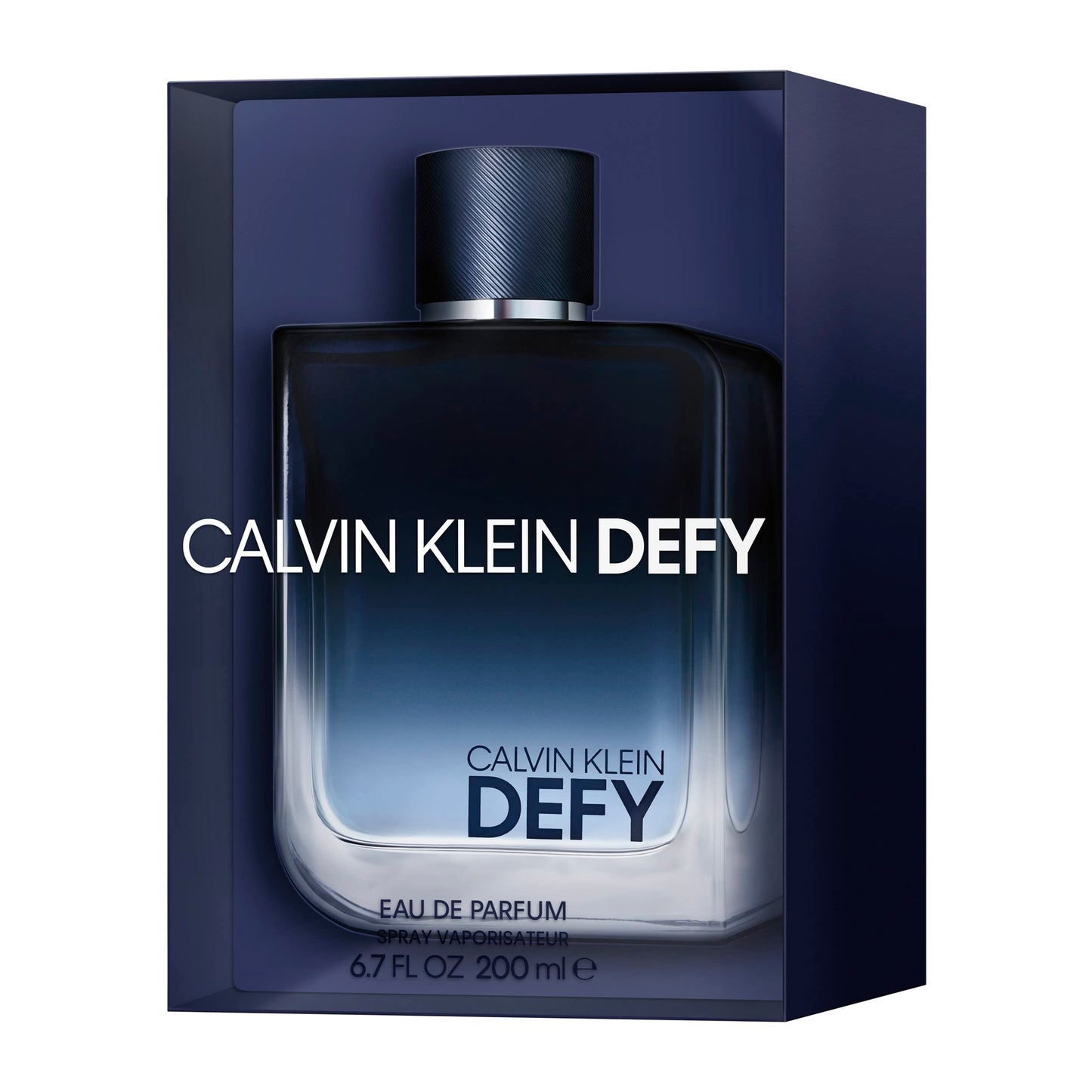 Calvin Klein Defy for Men Eau de Parfum - Notes of fresh wood and leather - 6.76 Fl Oz (Pack of 1)