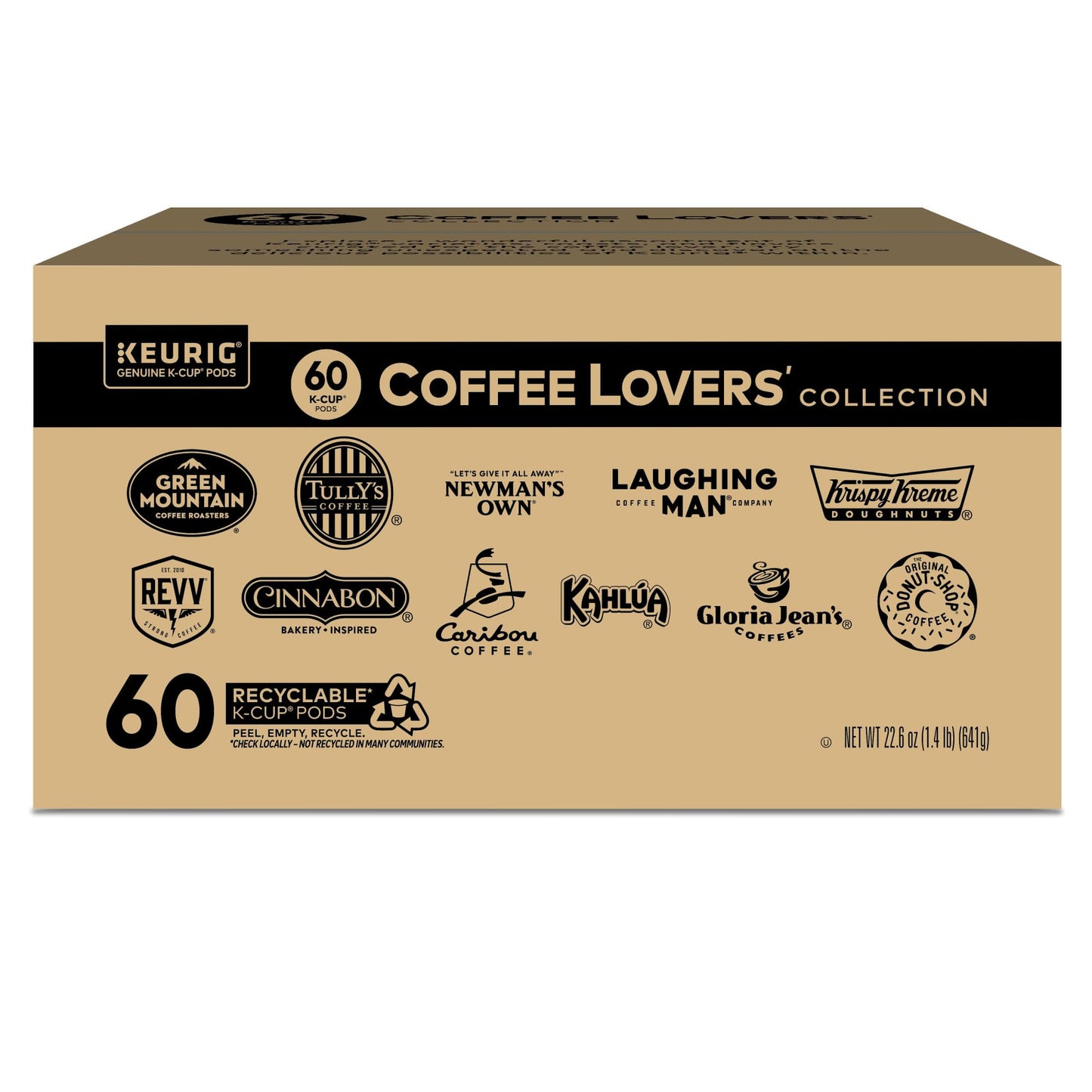 Keurig Coffee Lovers' Collection Variety Pack, Single-Serve Coffee K-Cup Pods Sampler, 60 Count