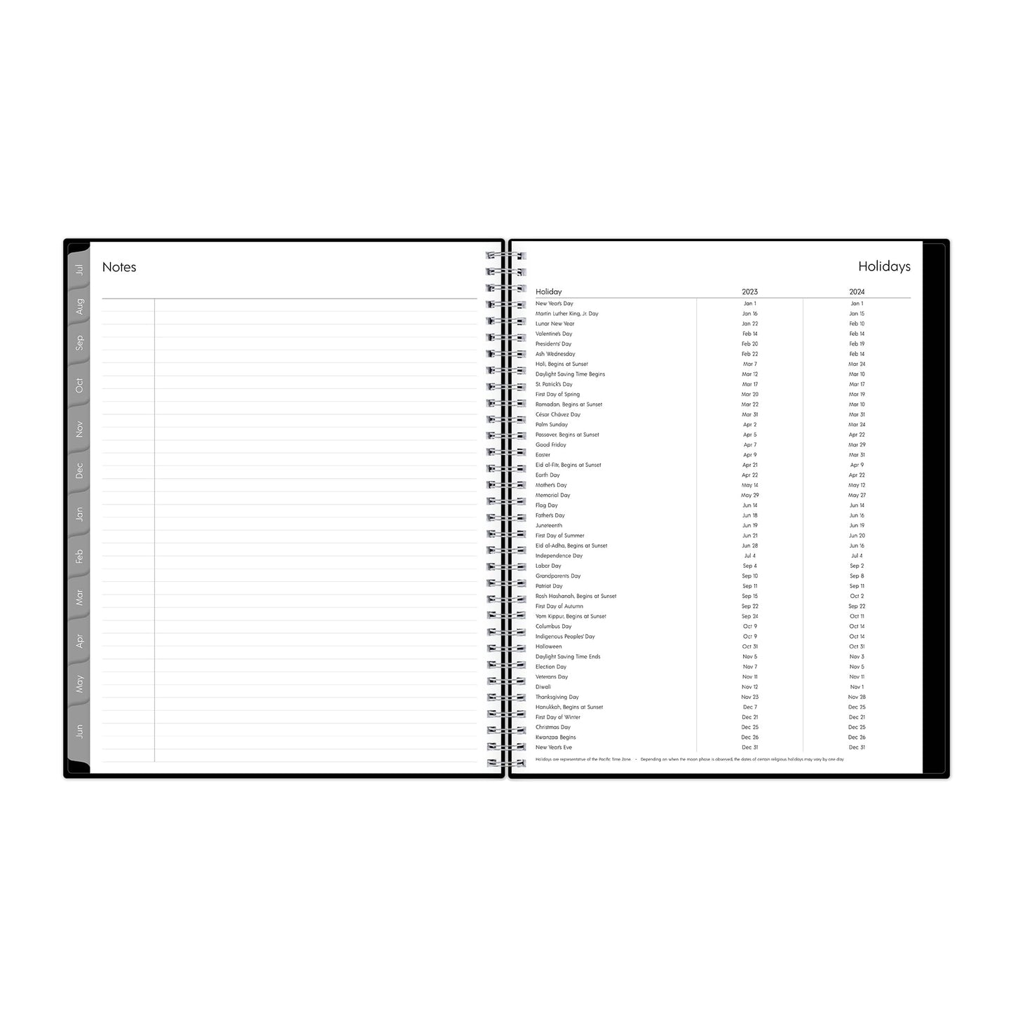 Blue Sky 2023-2024 Academic Year Weekly and Monthly Planner, 8.5" x 11", Flexible Cover, Wirebound, Enterprise (144719)