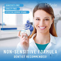 MySmile Teeth Whitening Kit with LED Light, 10 Min Non-Sensitive Fast Teeth Whitener with 3 Carbamide Peroxide Teeth Whitening Gel, Helps to Remove Stains from Coffee, Smoking, Wines, Soda, Food