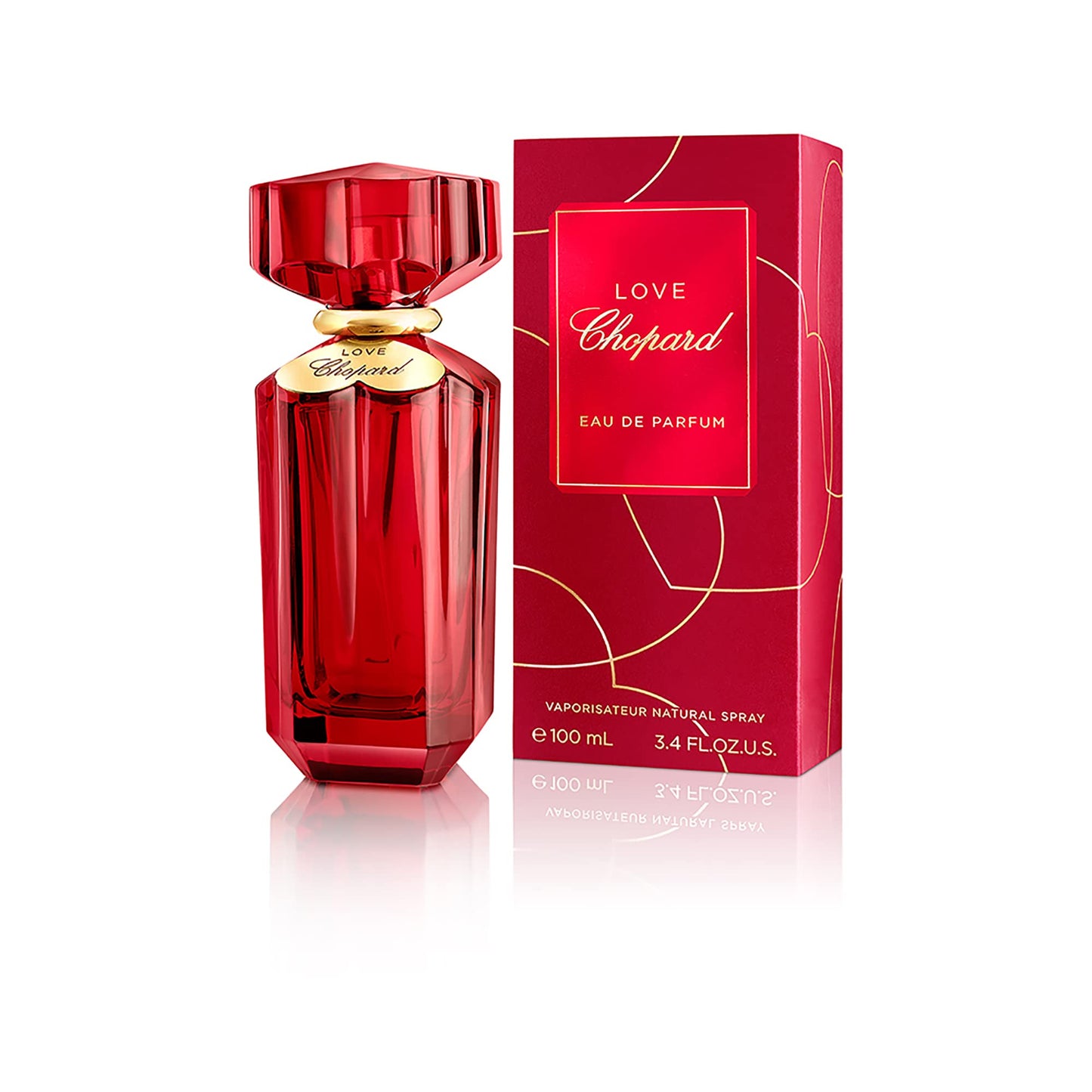 Chopard Love For Women - A Seductive, Romantic Eau De Parfum Fragrance For Her - Sweet, Fragrant Rose With Complimenting Citrus And Jasmine Notes - Elegant, Noble Glass Bottle Design - 3.4 Oz