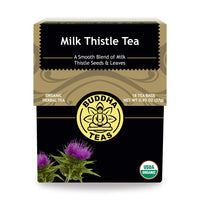 Buddha Teas Organic Milk Thistle Tea - OU Kosher, USDA Organic, CCOF Organic, 18 Bleach-Free Tea Bags