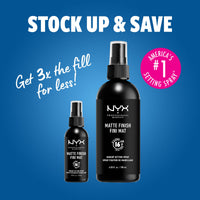 NYX PROFESSIONAL MAKEUP Makeup Setting Spray - Matte + Dewy Finish ( Pack Of 2), Vegan Formula (Packaging May Vary)