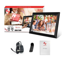 FRAMEO 10.1 Inch Smart WiFi Digital Photo Frame 1280x800 IPS LCD Touch Screen, Auto-Rotate Portrait and Landscape, Built in 32GB Memory, Share Moments Instantly via Frameo App from Anywhere