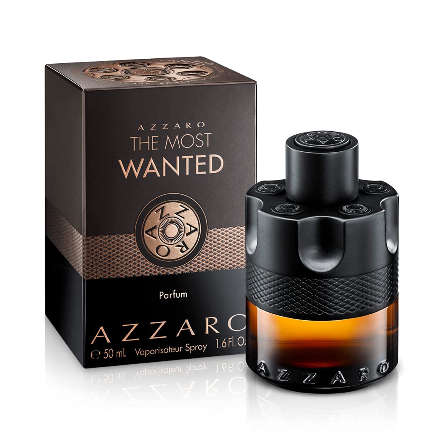 Azzaro The Most Wanted Parfum - Intense Mens Cologne - Spicy & Sensual Fragrance for Date - Lasting Wear - Irresistible Luxury Perfumes for Men, 1.6 Fl. Oz