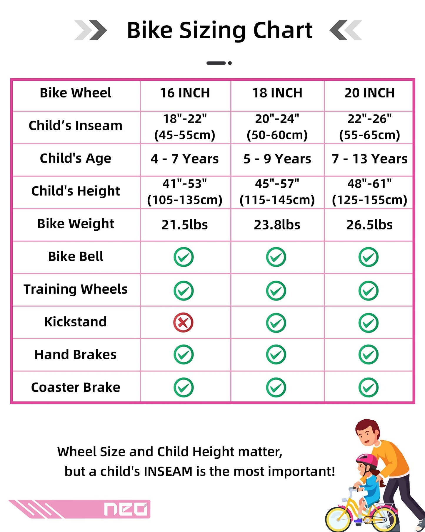 JOYSTAR 20 Inch Girls Bike with Training Wheels for 7-12 Years Old Children 20" Kids Bikes Kids Mountain Bicycle for Early Rider Kids' Bicycles Pink