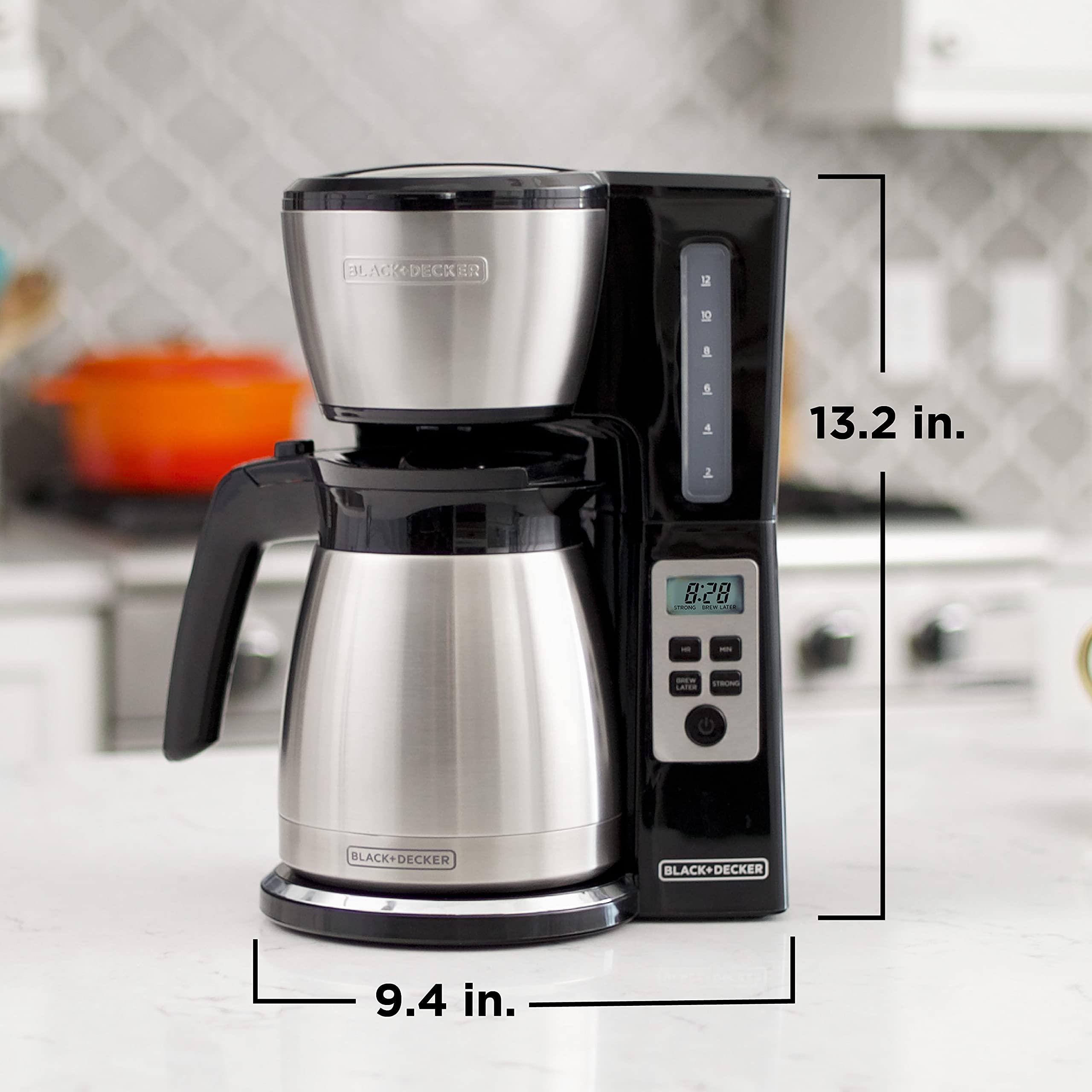 BLACK DECKER 12 Cup Thermal Programmable Coffee Maker with Brew