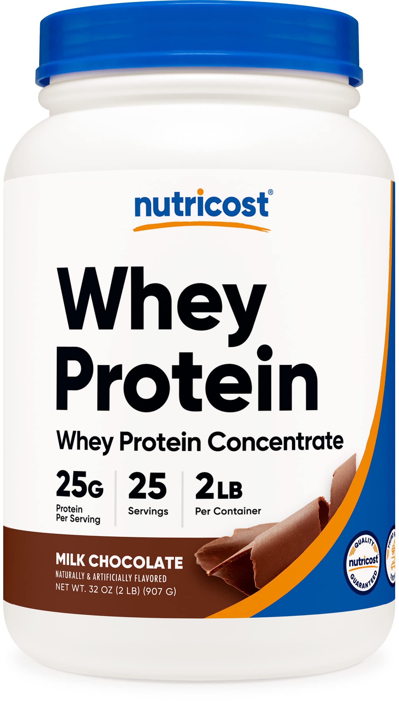 Nutricost Whey Protein Concentrate (Chocolate) 2LBS - Gluten Free & Non-GMO