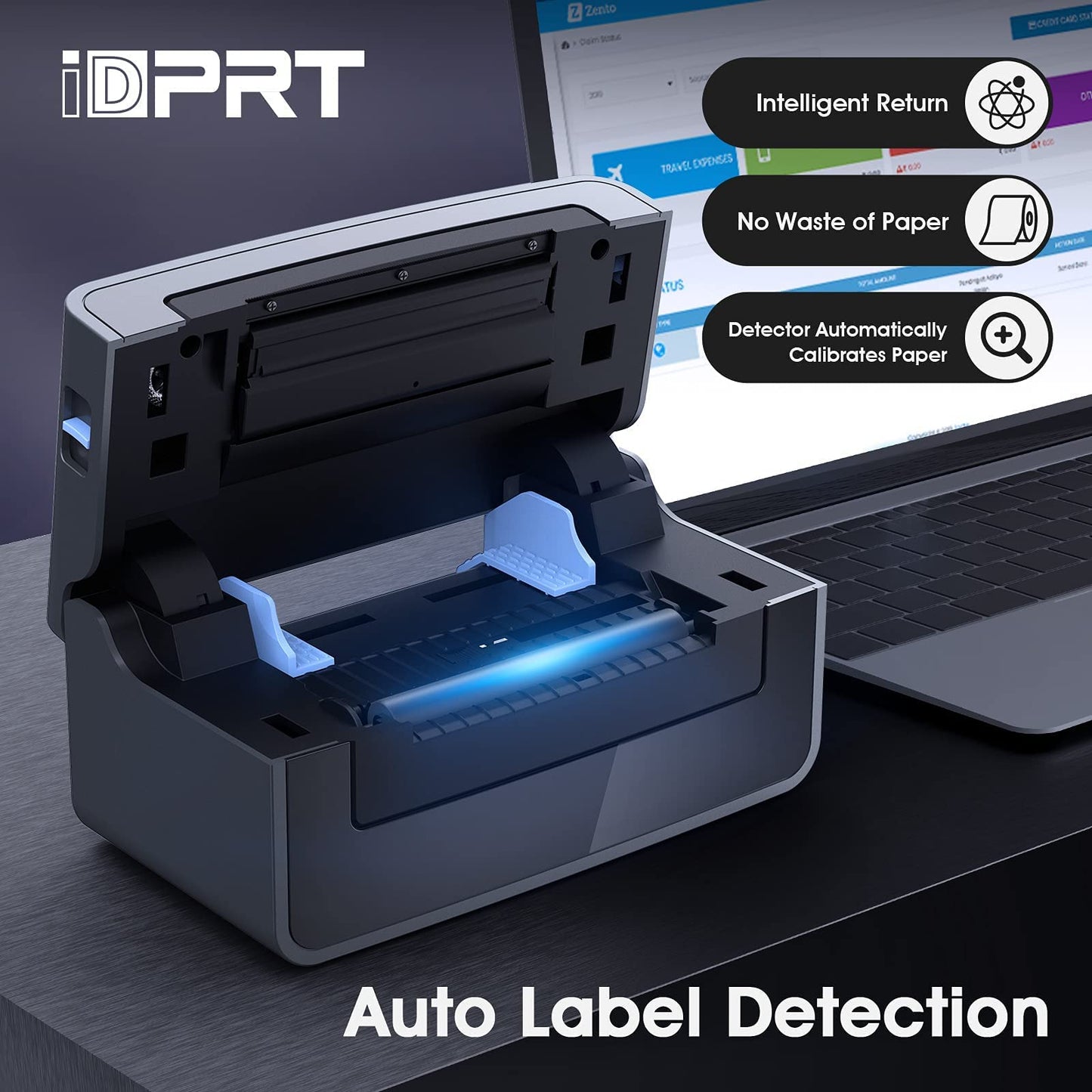 iDPRT Thermal Label Printer, Shipping Label Printer, 4×6 Label Printer for Small Business, Thermal Label Maker, Support Windows, Mac, Chrome OS, Compatible with Shopify, Ebay, UPS, USPS, Amazon, etc