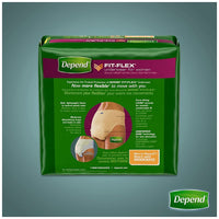 Depend FIT-FLEX Incontinence Underwear for Women, Disposable, Maximum Absorbency, Large, Blush, 52 Count (2 Packs of 26) (Packaging May Vary)