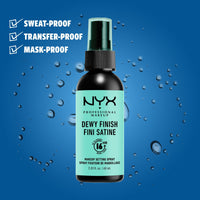 NYX PROFESSIONAL MAKEUP Makeup Setting Spray - Dewy Finish, Long-Lasting Vegan Formula (Packaging May Vary)