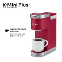 Keurig K-Mini Plus Single Serve K-Cup Pod Coffee Maker, Cardinal Red