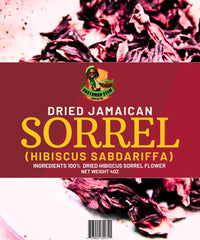 Premium Organic Dried Jamaican Sorrel Hibiscus Tea 4oz - Rastaman Stew Herbal Blend for Refreshing Taste, Rich in Flavor and Health Benefits