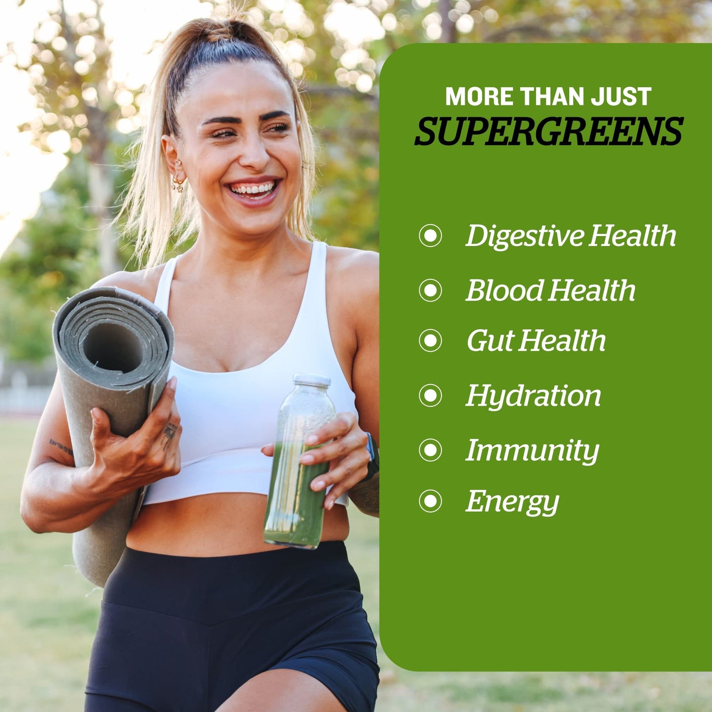 Sunfood Superfoods Super Greens Powder | 8 oz, 22 Servings | Organic Green Juice/Smoothie Mix w/Digestive Enzymes & Probiotic for Gut Health