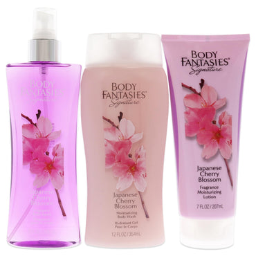 Body Fantasies Signature Japanese Cherry Blossom 3 Piece Gift Set for Women