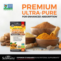 Turmeric Curcumin with Black Pepper Extract 1500mg - High Absorption Ultra Potent Turmeric Supplement with 95% Curcuminoids and BioPerine - Non GMO Turmeric Capsules for Joint Support - 90 Capsules