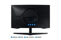 SAMSUNG 32" Odyssey G55A QHD 165Hz 1ms FreeSync Curved Gaming Monitor with HDR 10, Futuristic Design for Any Desktop, LS32AG550ENXZA
